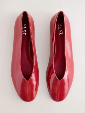 NEXT Pointed Toe Flats in Red NWT Sz 1060